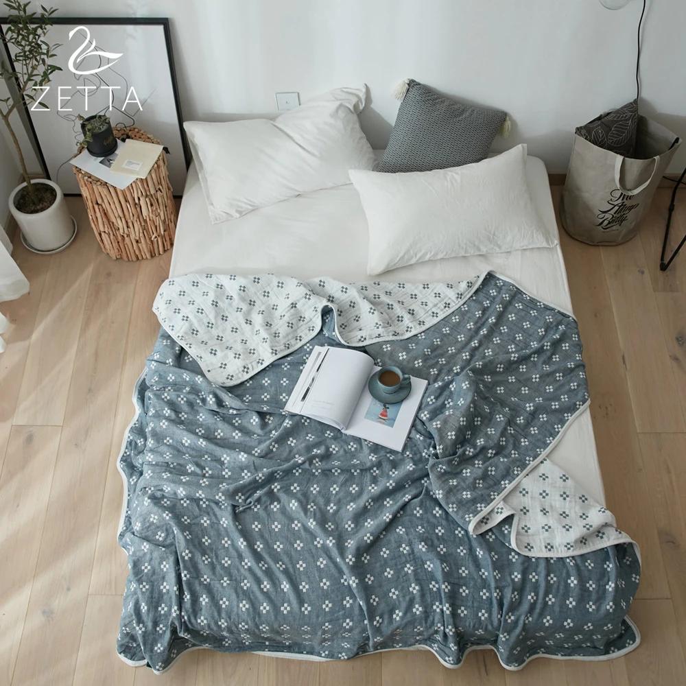 

[ZETTA] 100% CottonSummer Thin Bedspread Children And Adults Quilt Blanket Summer Quilt ZTLFXB10