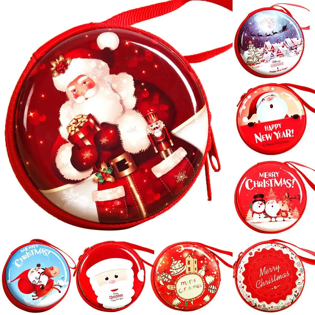 

Unique Christmas Candy Bag Christmas Tree Decorations Children Gifts Earphone Bag Window Decoration for Shopping Mall Random