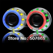 New arriva high quality Double Angle Eyes and devil eyes GA5 2.5″ Bi-Xenon HID Projector Lens Kit