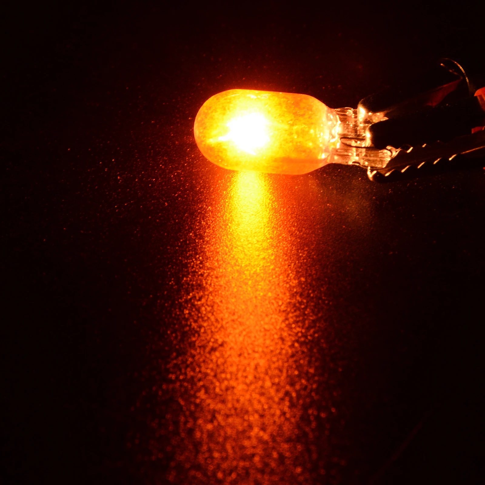 10pcs Car W5W T10 194 158 Halogen Lights 12V 5W Amber/Orange Wedge Lamp Instrument Light Reading Light Interior Clearance Bulbs