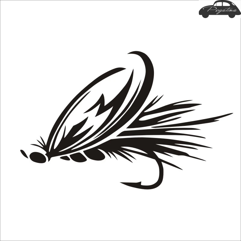Flyer Fly Fishing Sticker Fish Decal Angling Hooks Tackle Shop Posters