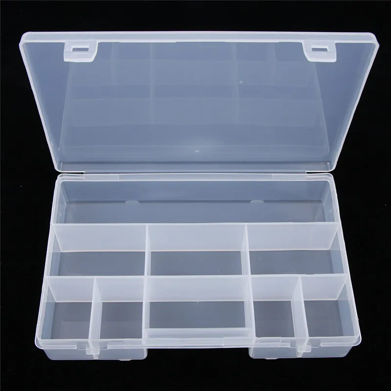 

5 Slots Mini Plastic Jewelry Storage Box Case Transparent Multifunctional Pill Coin Jewelry Box Organizer Storage Case