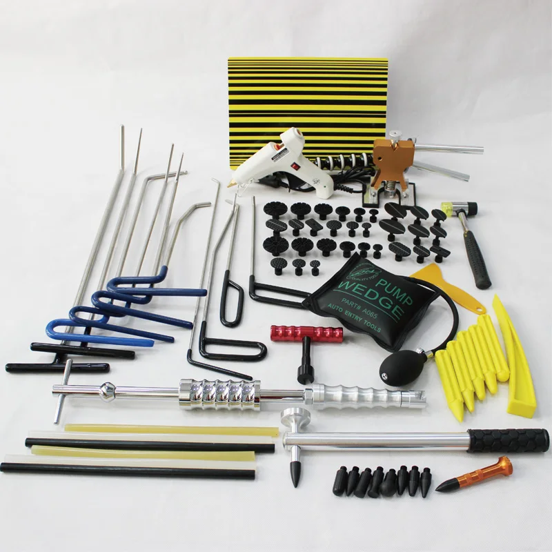 

dent lifter pdr paintless repair kit slide hammer removal set car bodywork fix remover puller pulling auto body tools reflector