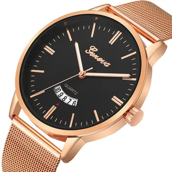 

Fashion Creative Watches Watch Men Rose gold Stainless Steel Quartz Watch For Men Clock relogio masculino erkek kol saati 2018