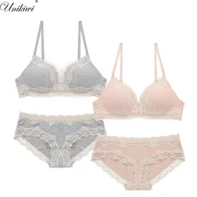 Женское нижнее белье, набор бюстгальтеров карамельного цвета. Тонкие кружевные бюстгальтеры без косточек, бесшовный мягкий бюстгальтер и короткие наборы. Сексуальное дамское нижнее белье
