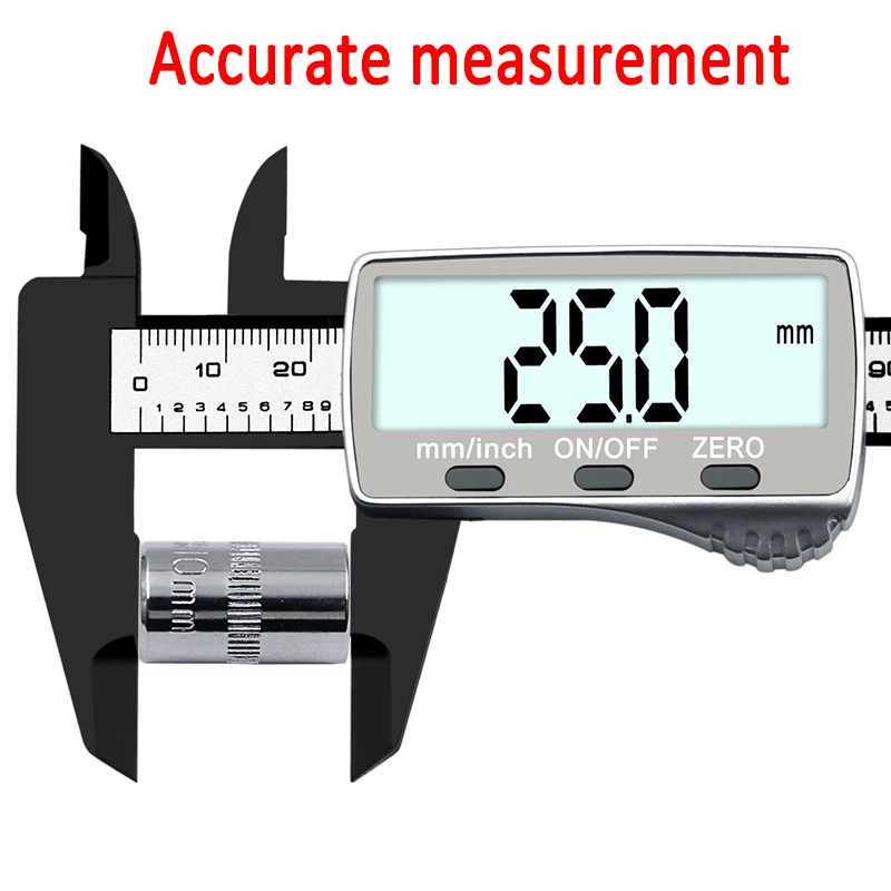 Большой экран 150 мм электронный цифровой штангенциркуль с нониусом, 6 дюймов углеродного волокна штангенциркуль, микрометр, измерительный инструмент цифровой Линейка