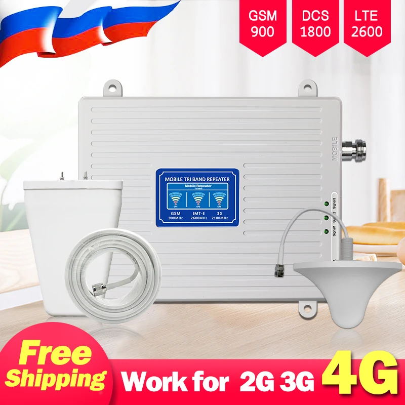 Усилитель сотовой связи 2g 3G 4G 900/1800/2600 GSM DCS LTE мобильный телефон|Усилители сигнала|