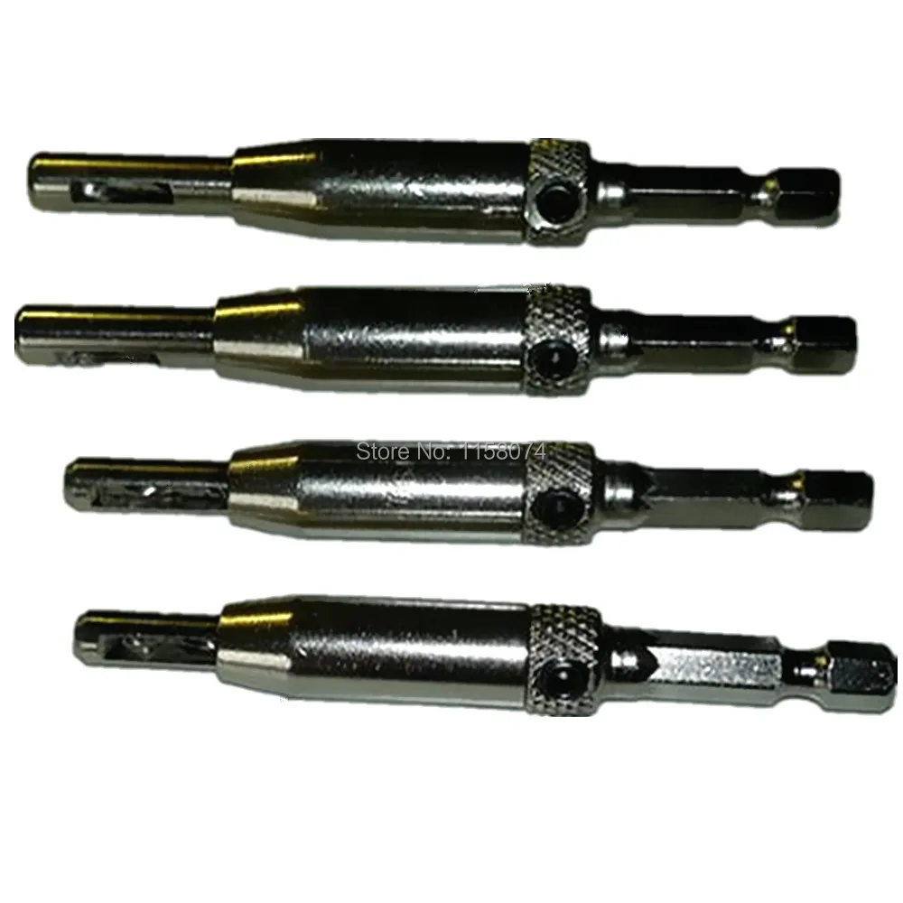 Door Window Cabinet Hinge Self Centering Drill Bits Set HSS