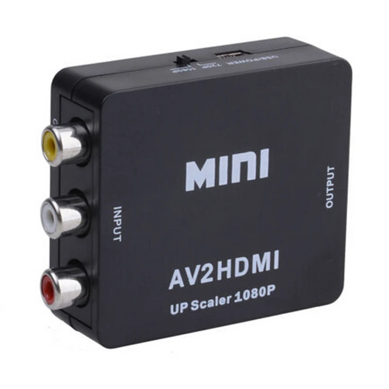 Resultado de imagen para 2015 Hot Mini Composite VCBS to AV2HDMI Audio Converter RCA/AV to HDMI Male to Female Adapter Converter Switch Box 720P 1080P