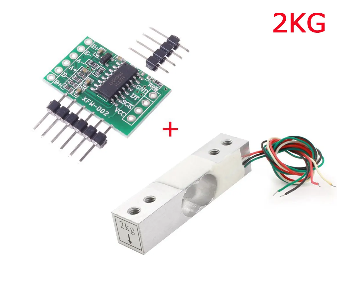 Elektronische Waage Wägezelle Sensor 5Kg mit HX711-Modul WRDE