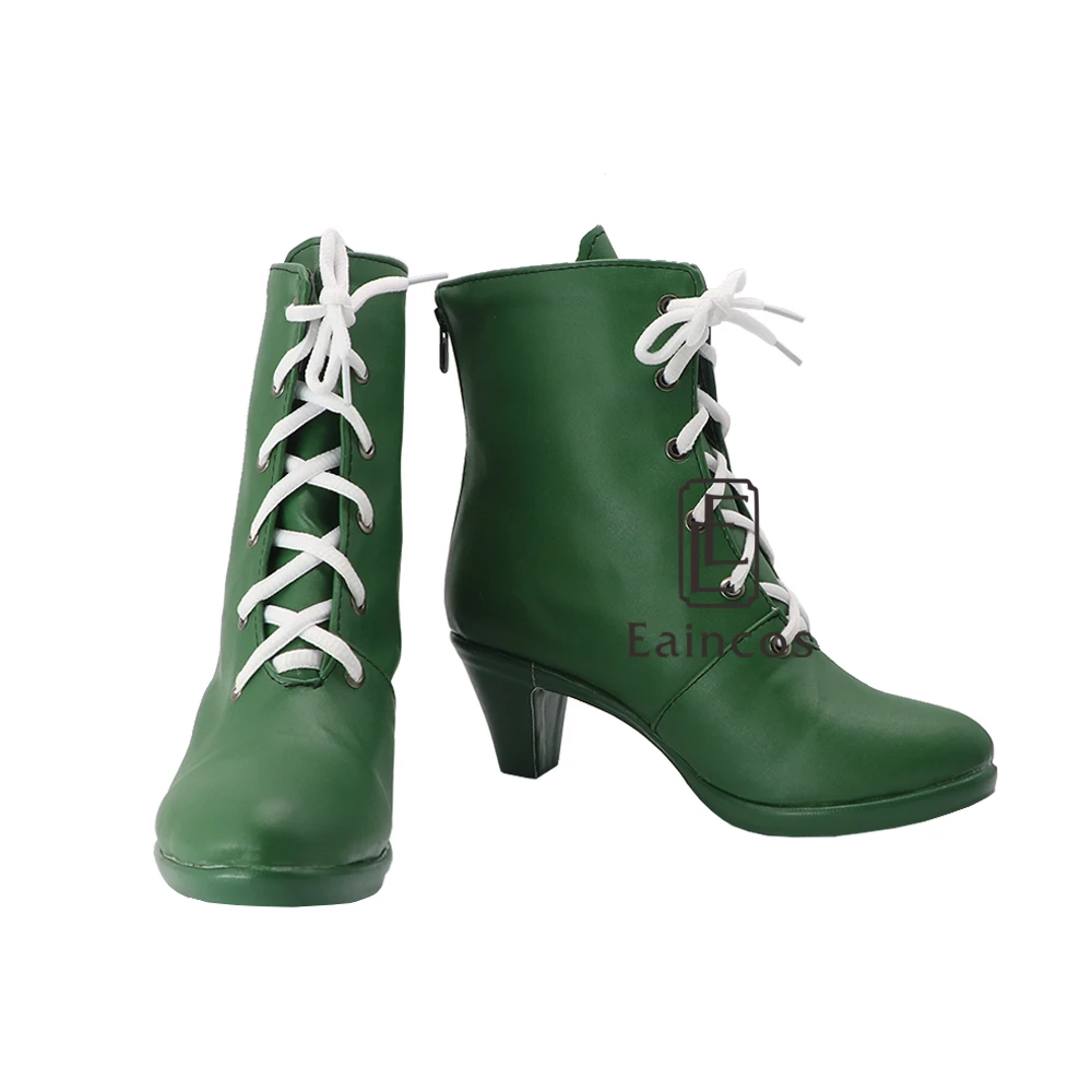 Обувь для костюмированной вечеринки в стиле аниме «Сейлор Мун Сейлор Юпитер»; Цвет зеленый; ботинки по индивидуальному заказу