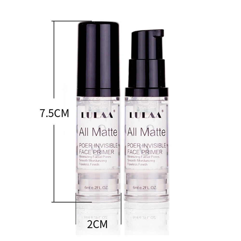 LULAA 1PC 6ml Natural Matte Face Makeup Primer Base Hydrating Concealer Moisturizing To Shrink Pores Base De Maquillaje TSLM1