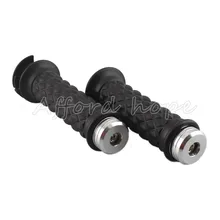 Заглушки для руля серебро+ рукоятка руль черный бриллиант W/открытый бар 7/8 ''22 мм для Honda Suzuki Королевский Кафе Racer Bobber на заказ