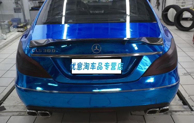 Подходит для Mercedes-Benz CLS CLS300 CLS350 CLS63 RENNTECH углеродного волокна задний спойлер заднего крыла