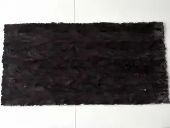 

China supplier high quality black color winter mink fur plates