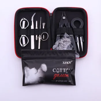 XFKM X9 Mini Vape DIY Tool Bag Tweezers Pliers Wire Heaters Kit Coil Jig Winding For Packing Electronic Cigarette Accessories