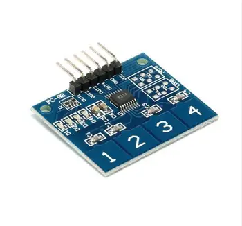 

1pcs TTP224 4-way 4Channel Capacitive Touch Switch Digital Touch Sensor Module