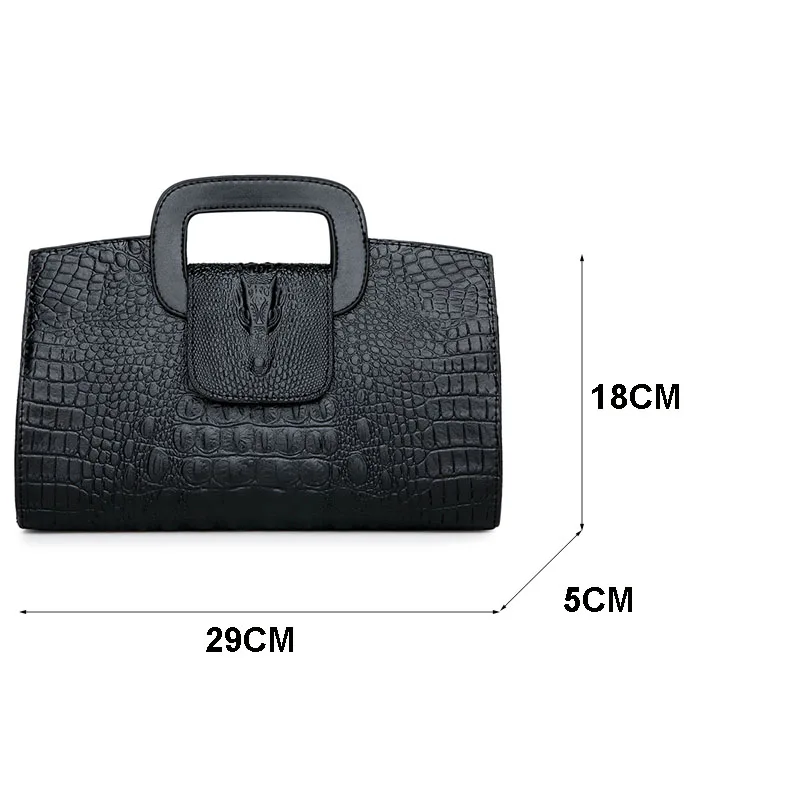 Высокое качество крокодиловый узор сумки новая мода личности темперамент простой сумка на плечо дикая Повседневная сумка-мессенджер