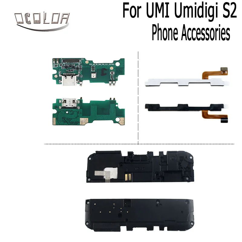 Ocolor для UMI Umidigi S2 гибкий кабель питания и громкости USB плата громкий динамик разъем
