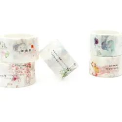 Винтаж васи лента японский DIY Скрапбукинг Декор Бумага Стикеры Ретро маскировки милые канцелярские