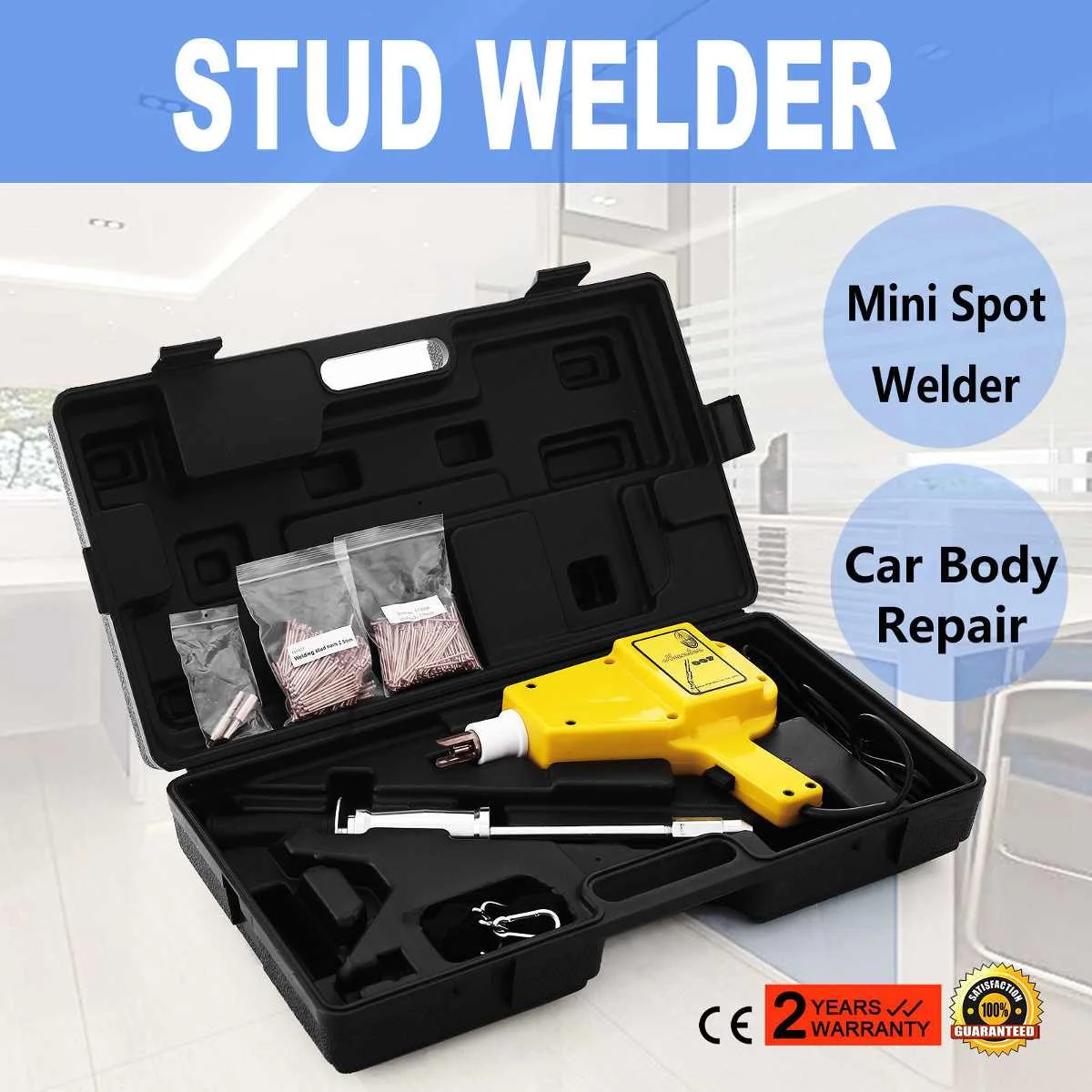 

Mini Spot Welder Repair Dent Repair Puller kit Car Tools Hunter Stud Welder Body Recess Repair Spot Welder Gun Welding Machine