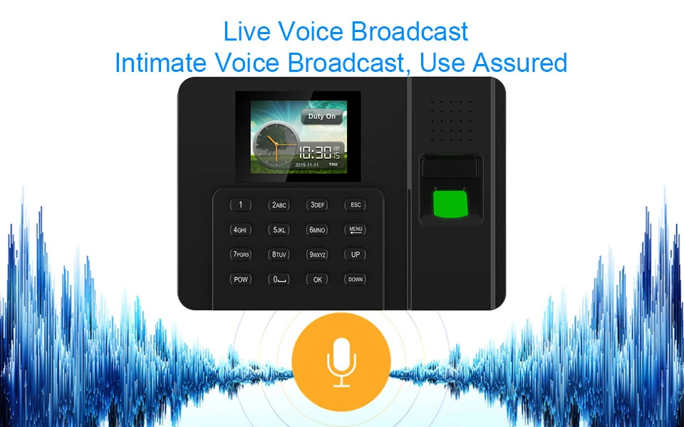 Fingerprint TCPIP Time Attendance USB System Time Clock Recorder Attendance Fingerprint Employees Device Reader 
