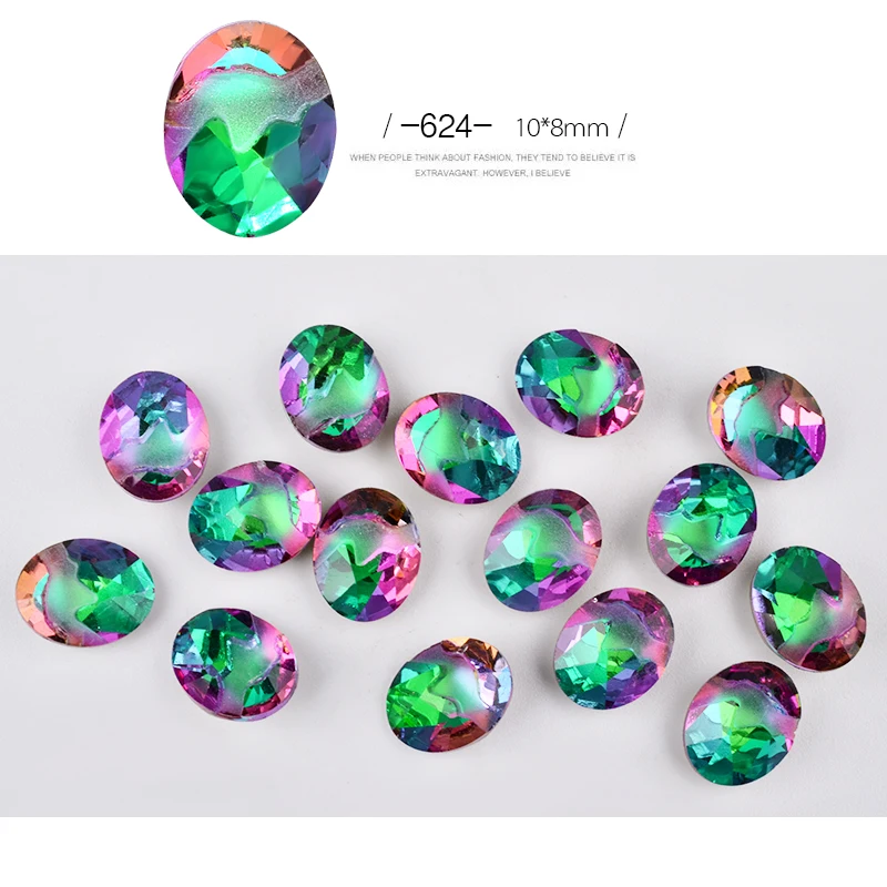 10-St-cke-Flamme-Rock-Chameleon-Kristall-Nagel-Strass-DIY-Oval-Sharp-Charme-3d-Nagel-Schmuck (4)