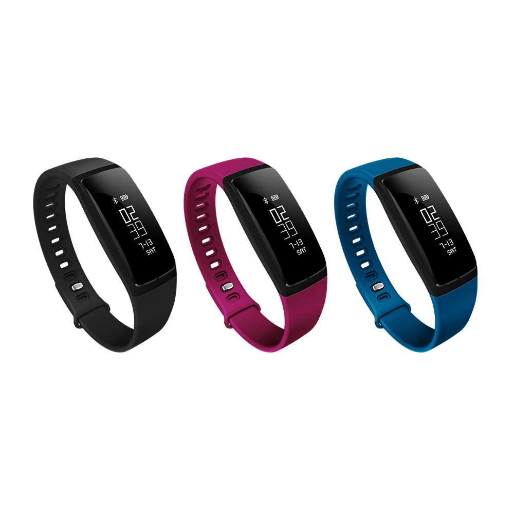 

696 Smart Wristband V07 Heart rate Blood Pressure Watches Smart bracelet Pedometer Fitness Tracker Smart band Clock PK Miband 2