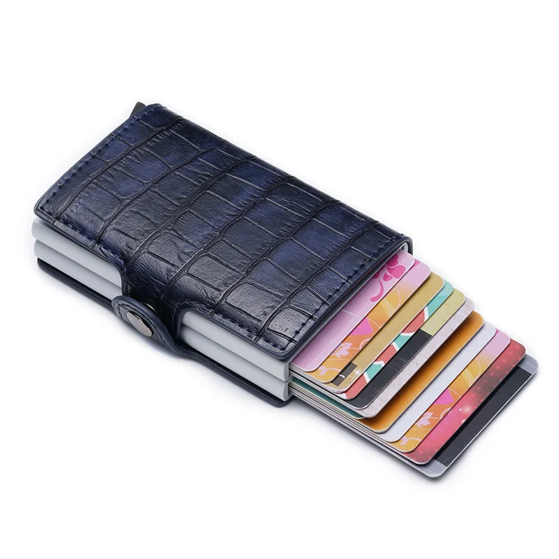 DIENQI RFID визитница мужские кошельки сумка для денег Мужской винтажный черный короткий кошелек маленький кожаный бумажник мини кошельки Волшебная
