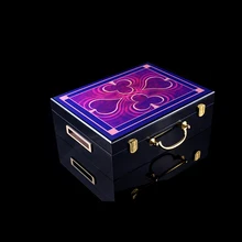 New Top quality luxury wooden box can carry 500 yard poker chips code case with 5 shelves Casino Texas Holdem man creative gift