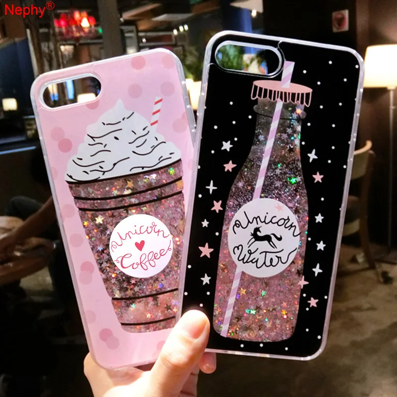 

Nephy Cute Silicon Liquid Quicksand Phone Case For iPhone X 10 XS Max XR 6s 6 s 7 8 Plus 6Plus 6sPlus 7Plus 8Plus TPU Cover Etui