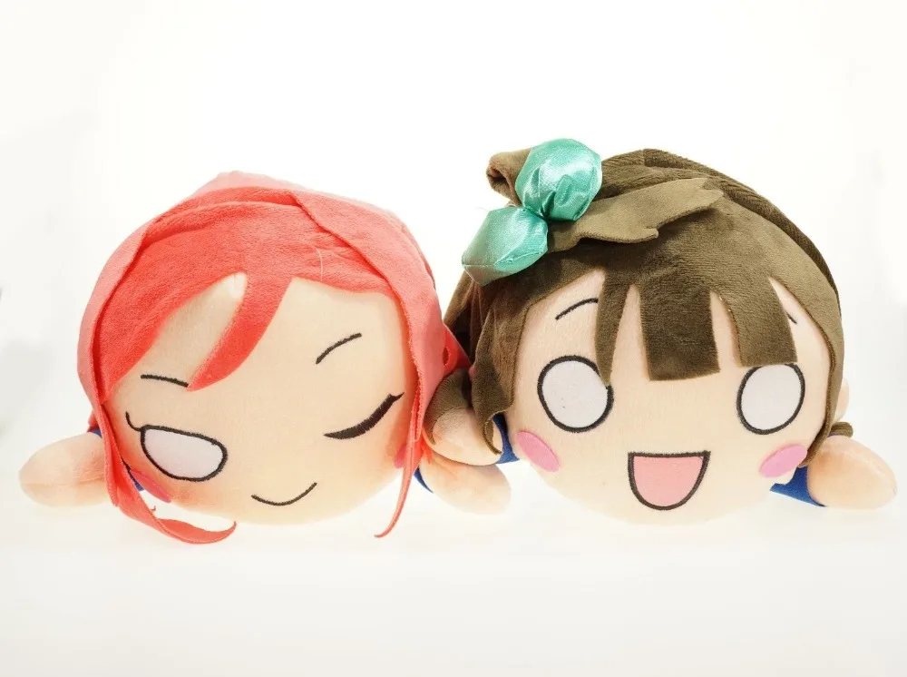 

2x Love Live Minami Kotori & Nishikino Maki Plush Big Lie Flat Doll Toy 20cm/12