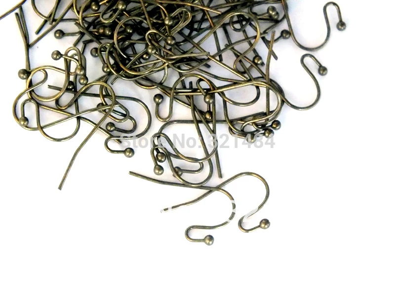 

Antique bronze 10*20mm 1000piece/lot jewelry french earwires earring hook nickel free earring findings
