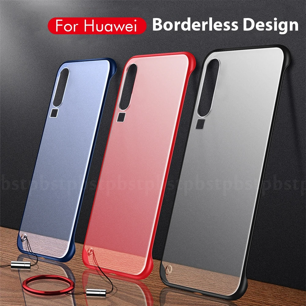 

Lightwight Rimless Phone Case For Huawei P30 P30 Pro Ultra-thin Matte Texture Back Cover Shell For Huawei P30 P30 Pro Capa Funda