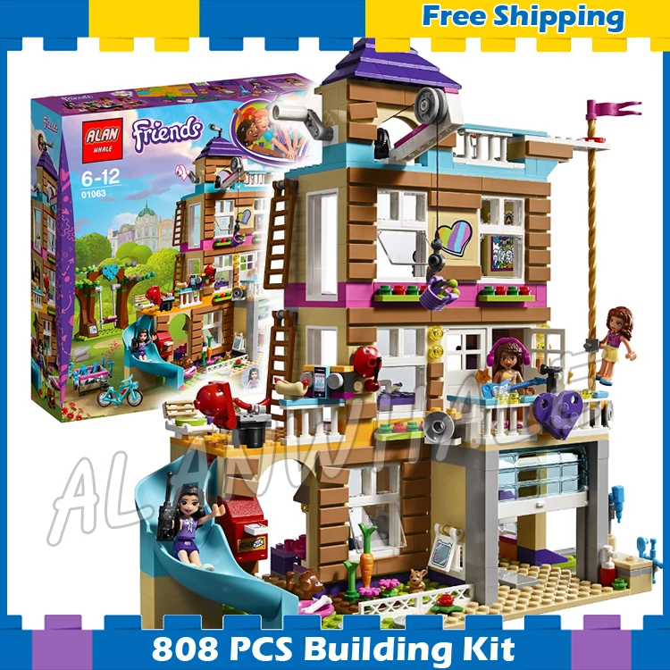 

808pcs Heartlake Friends Friendship House Tree Olivia Emma 01063 Model Building Blocks Assemble Gifts sets Compatible With lego