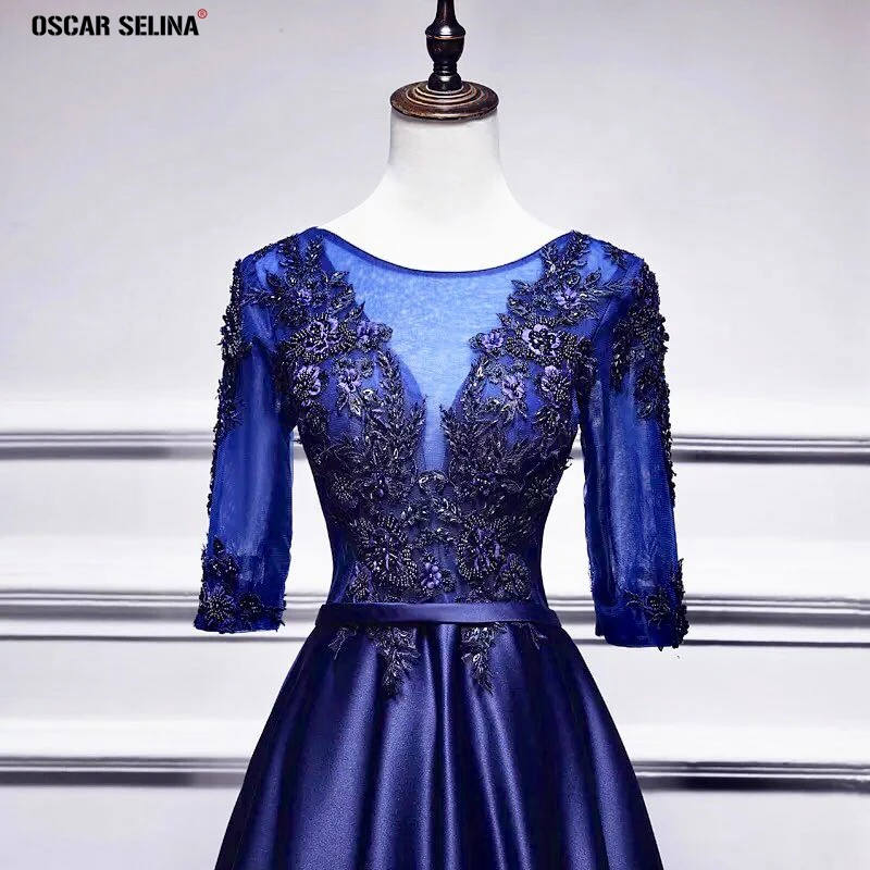 Vestido madrinha Новинка 2019 года кружево кристалл Scoop средства ухода за кожей шеи