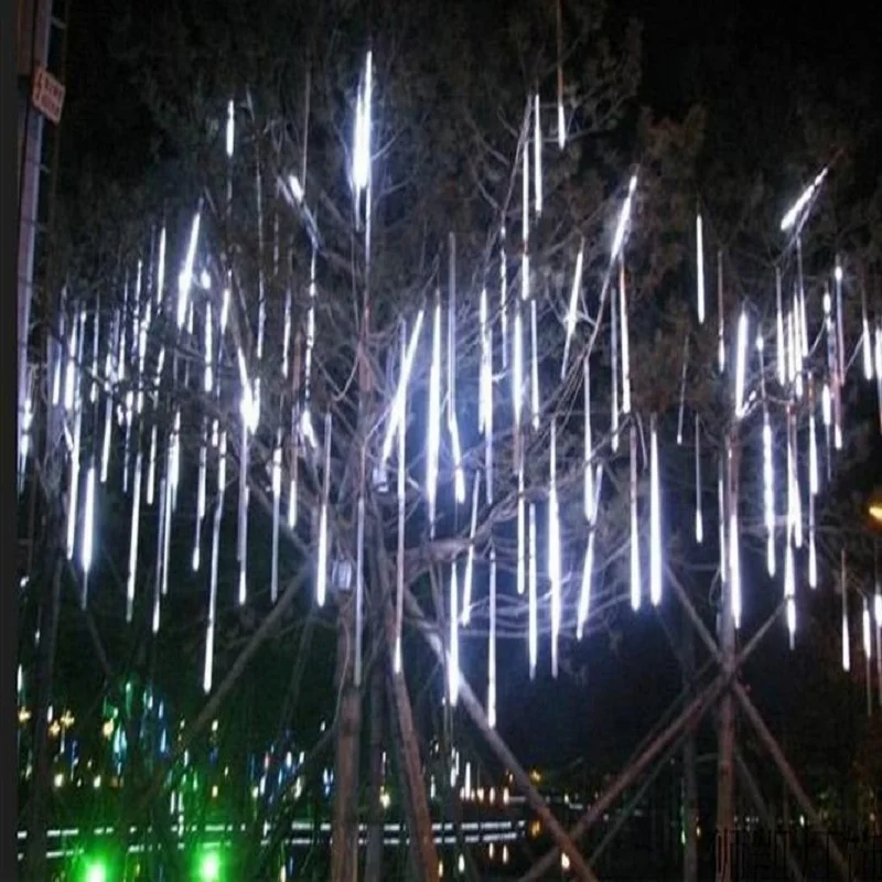 Год 30 см 50 см Открытый Метеоритный Дождь 8 трубок светодиодный гирлянды водонепроницаемый для Рождество Свадебная вечеринка украшения