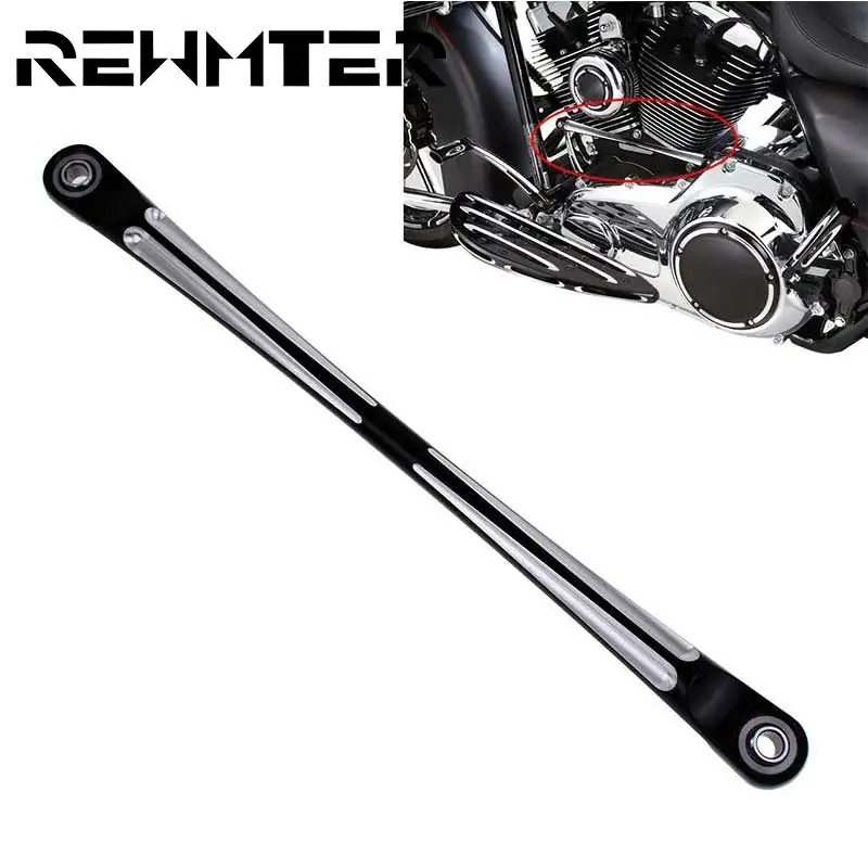 

Motorcycle Black & White Round Gear Shift Linkage Lever For Harley Touring FLHT FLHR & Softail 1984-2014 2015 2016 2017 Aluminum