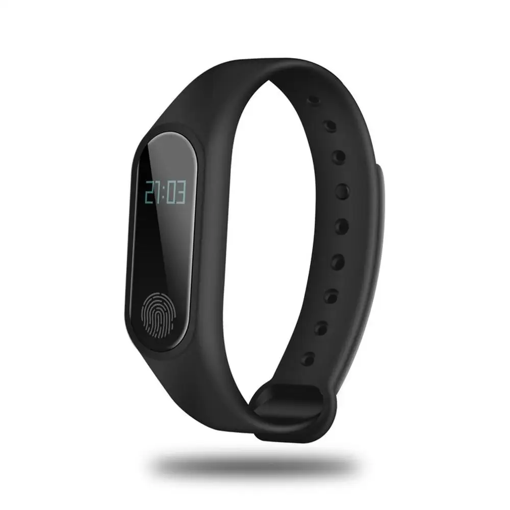 Oled-дисплей Smartband Bluetooth монитор сердечного ритма и артериального давления Отображение времени монитор сна забота о здоровье Smartband для IOS - Цвет: black