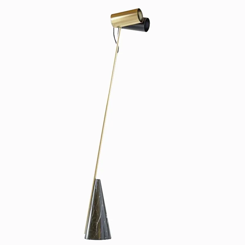 150cm High 2-Light Floor Lamp / Marble Base