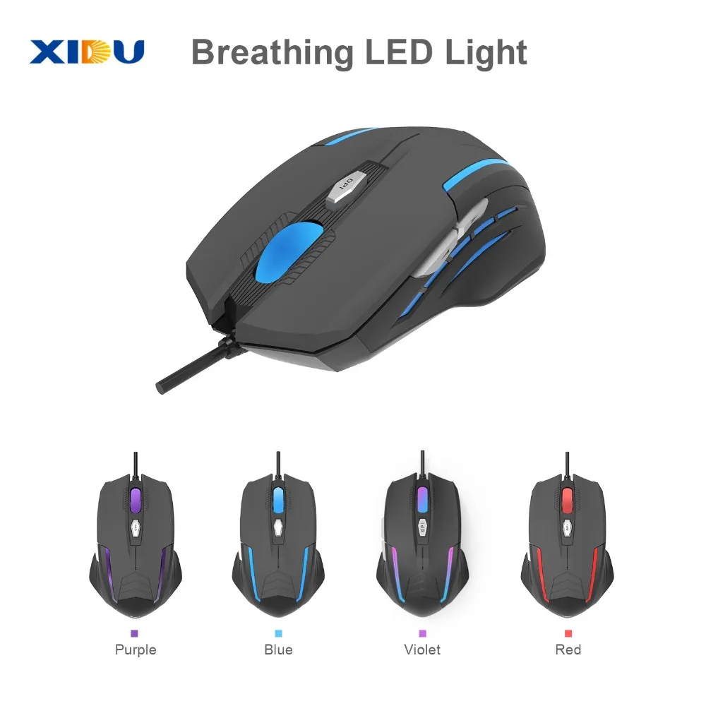 XIDU мышь USB 3 0 Проводная игровая Регулируемая оптическая компьютерная для