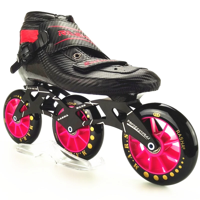رشا تزلج مضمنة سرعة التزلج أحذية الكبار/الطفل سباق مضمنة 3x110 ملليمتر الرجال/النساء patins مضمنة الكربون التزلج التمهيد