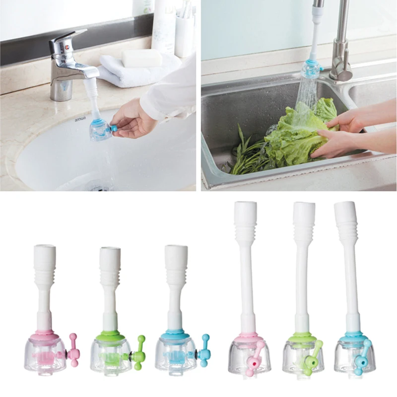 

1PC Durable Faucet Extenders Water Saving Kitchen Bathroom Tap Faucet Hose Aerator Swivel Adjustable Nozzle Spout