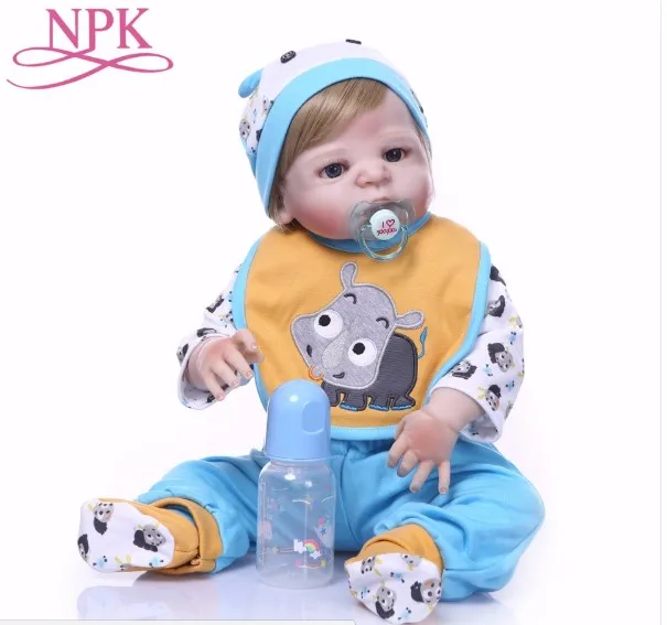 

Bebes Reborn Dolls Realistic baby boy Doll soft silicone Full body Vinyl Boneca Doll For Girls Birthday Toys NPK reborn dolls