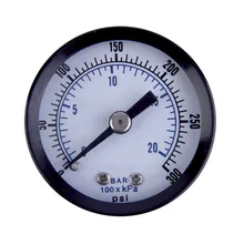 1/8 «NPT Заполненные Жидкостью Манометр 0-300 PSI Назад MT 1.5» ЛИЦО горячей продаж