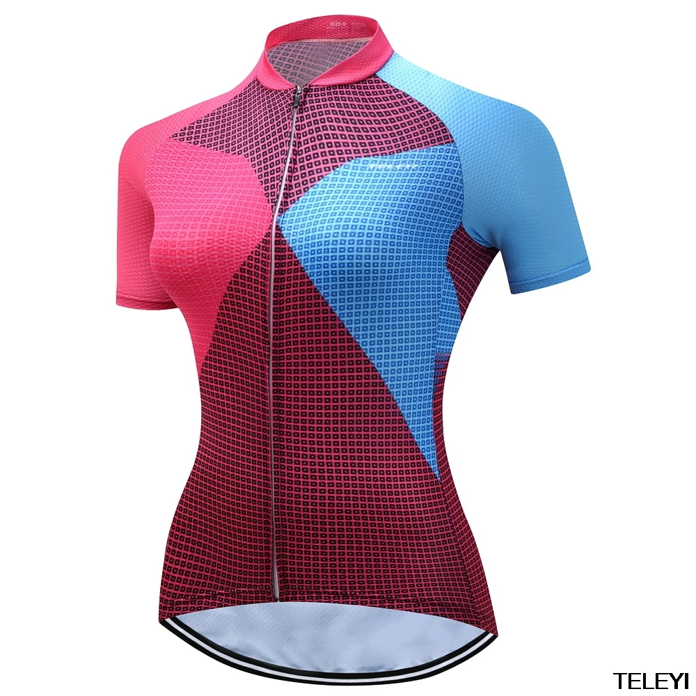2017 teleyi Women Cycling Jersey Top Quick Dry Outdoor Bike Cycling
