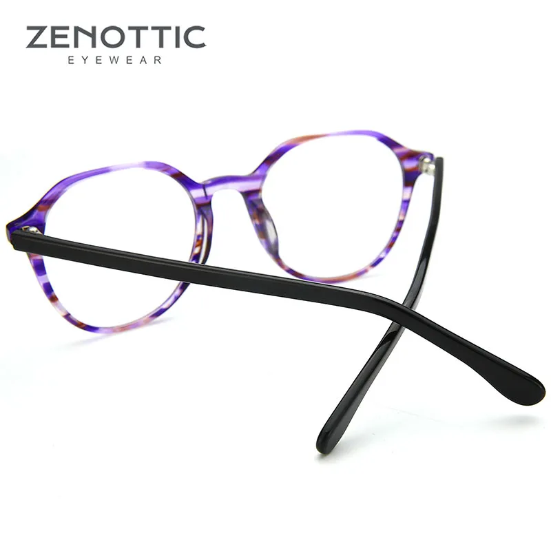 ZENOTTIC ретро круглые оптические очки для рецепта оправа женщин фотохромные с