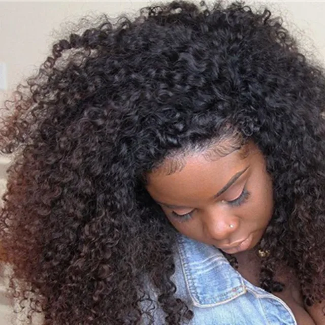 3b 3c Kinky Curly Clip In Human Hair Extensions 8a Brazilian