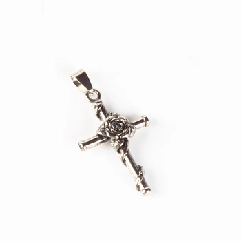 

Hot Exquisite Fashion Jesus 925 Sterling Silver Cross Necklace Pendant