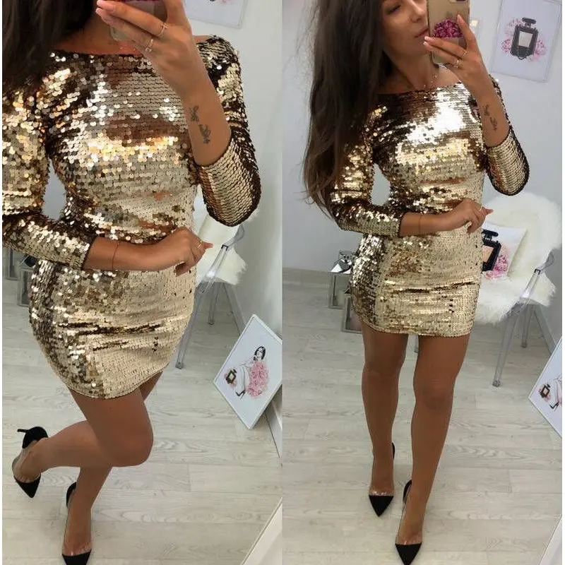 Облегающее Платье С Блестками фото 12